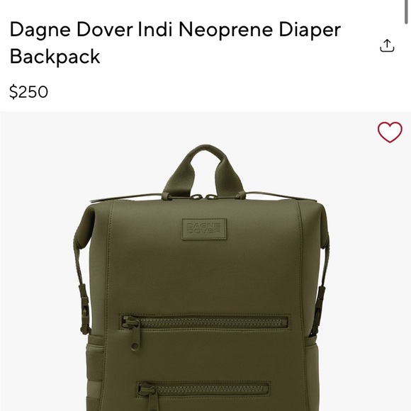 Dagne Dover Handbags - Dagne Dover Olive Indi Neoprene Backpack